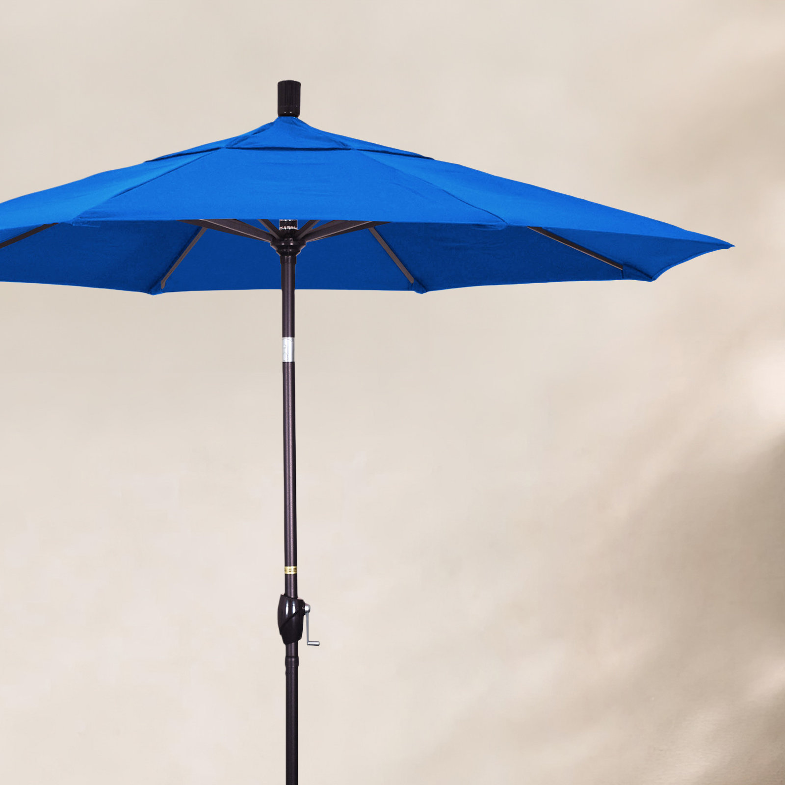 90'' Outdoor Umbrella, Pacifica, Bronze, Sapphire Performance Canvas