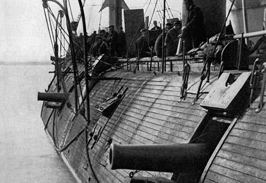 Uss galena ironclad-reproduction de photo, H 24 po x l 36 po x P 1,5 po