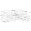Canapé modulaire en L avec repose-pieds mobile-1030933244-1030933234