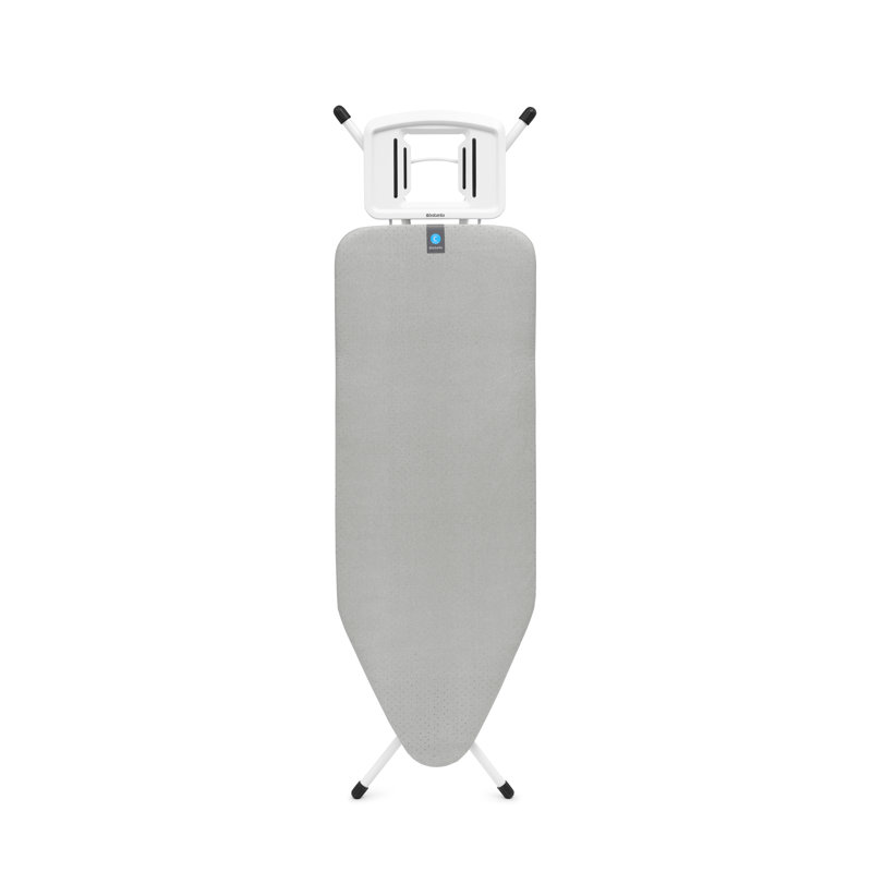 Brabantia Size C Ironing Board With Solid Steam Iron Rest, Silver