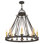 Lustre en roue de chariot à 9 lumières de style bougie Lakeshore