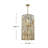Gemma Six-Light Tall Drum Pendant w/ Crystal Rectangular Prisms