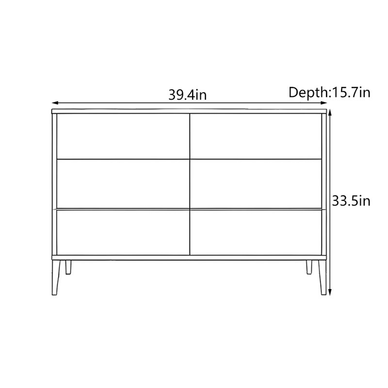 Modern Minimalist Entryway Cabinet, 33.5" H x 39.4" W x 15.7" D