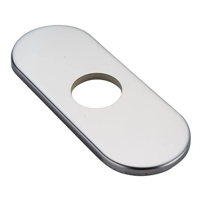 Plaque de protection pour trou de robinet de salle de bain 6 po Wovier