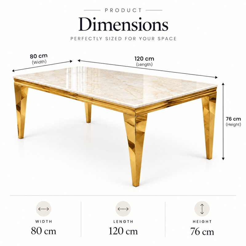 4 -Person Marble Dining Set, Black