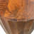 Elegant Brown 16" Round x 20.5" Accent Table with Scalloped Design and Built-In Storage Drawers-635314097