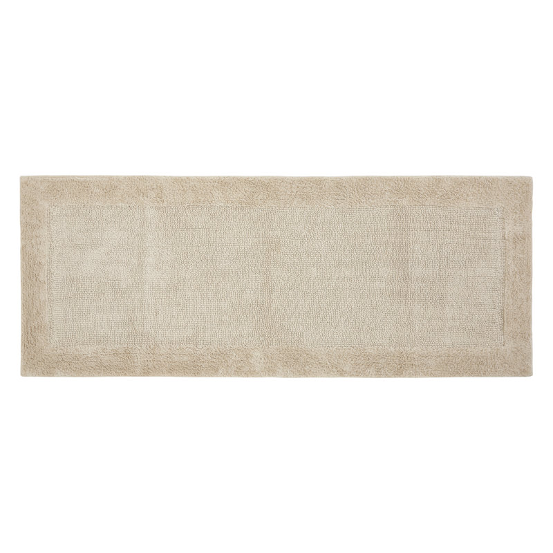 Tapis pour salle de bain en mélange de coton Fromma, Dune