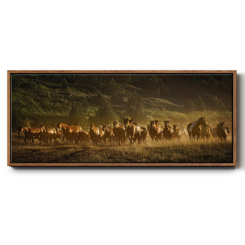 Wild and Free III - Toile encadrée, H 20 po x l 50 po