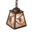 5" Square Whispering Pines Mini Pendant