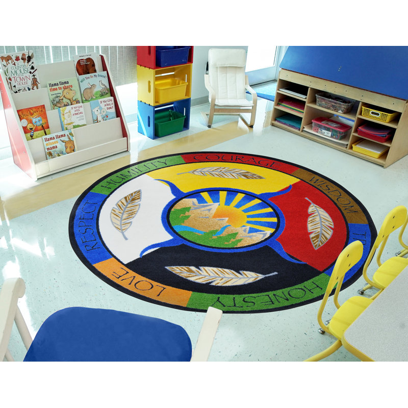 Tapis Traditional Teachings par Joy Carpets, Rond 7 pi 7 po