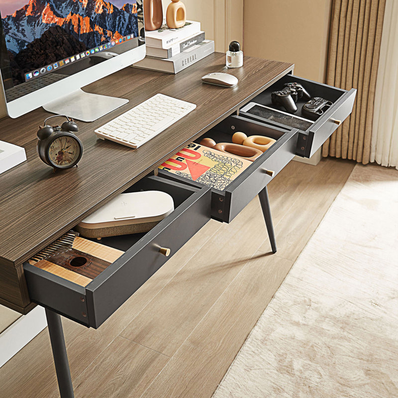 Bureau d'écriture moderne avec tiroirs Mid-Century