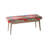 Cotton Blend Upholstered Bench