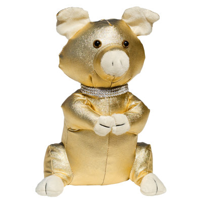 Golden Pig Fabric Door Wedge