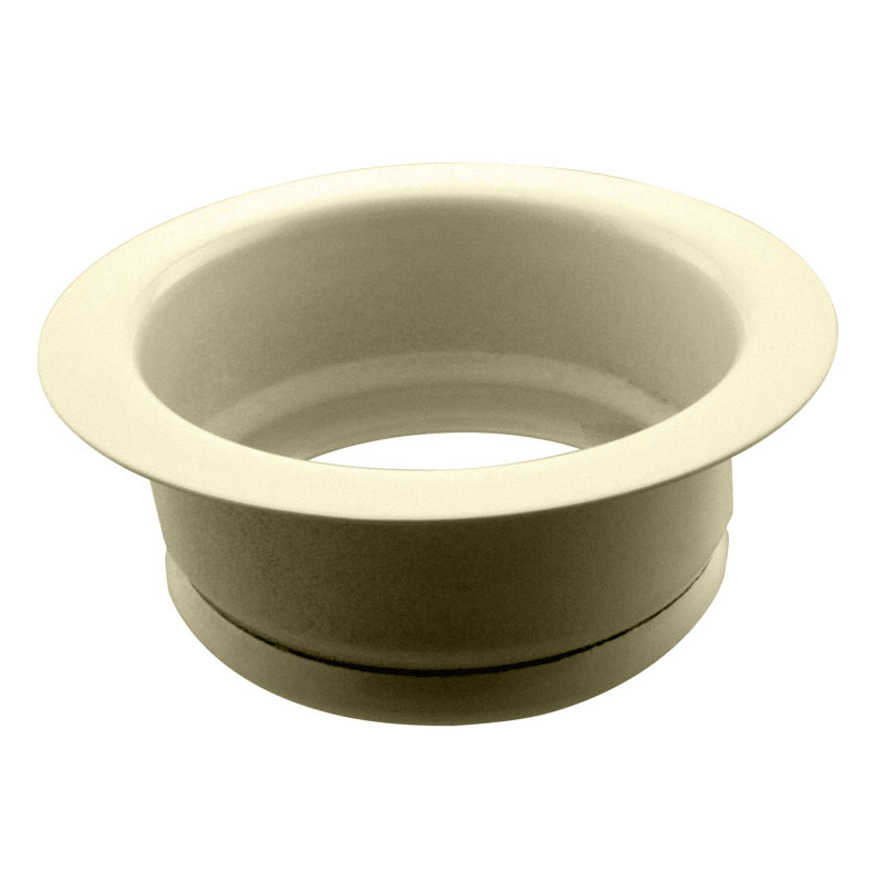 4-1/4" Standard Kitchen Sink Waste Disposal Flange, Powdercoated Almond