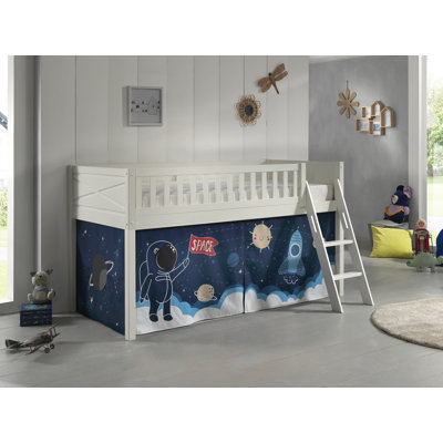 European Single (90 X 200 Cm) Mid Sleepers with Built-in Ladder Included