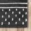 Tapis intérieur / extérieur en laine rayé tressé à la main noir / blanc-1828831486