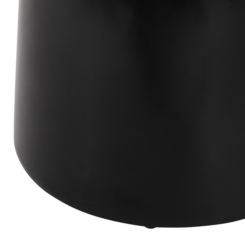 Outdoor Metal End Table -Large, Black
