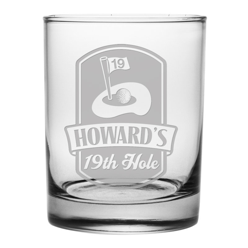 19e trou 4 pièces 14 oz. Ensemble de verres à whisky, Oui