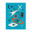 Art sur toile bleu rétro, petit doyen, Bachelor-105648234