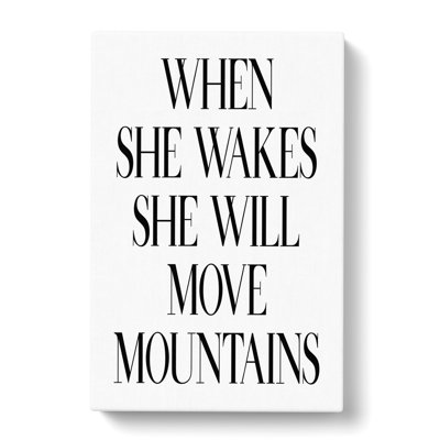 When She Wakes - Wrapped Canvas Print