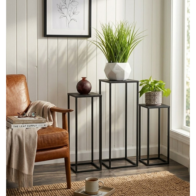 Danniele Plant Stand - Set of 3, Black