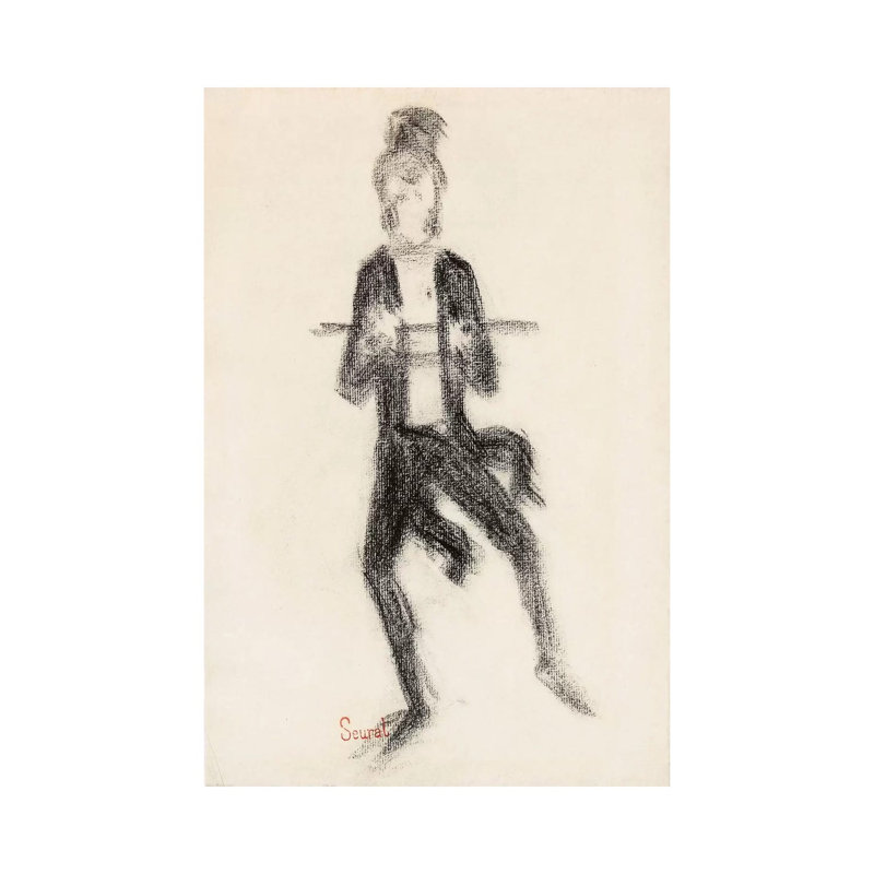 Le Danseur A La Canne 1889 by Georges Seurat - Wrapped Canvas Print, 101.6 cm H x 66.04 cm W x 1.91 cm D