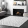 Tapis performance blanc moderne à poils longs Sofie
