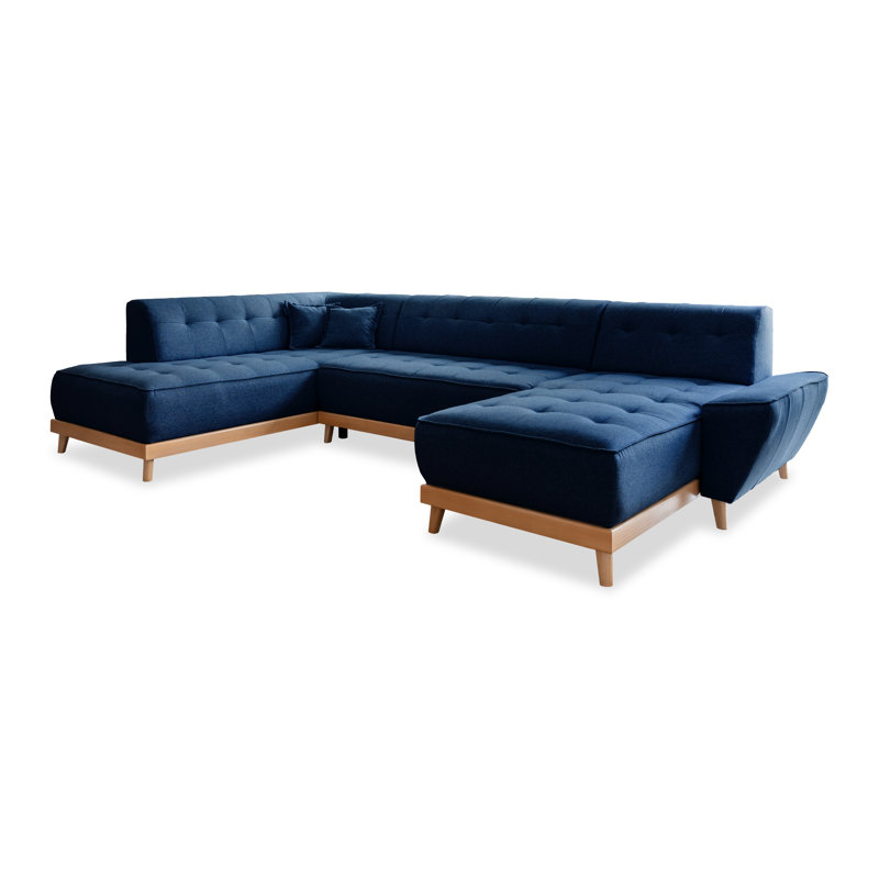 Dazzling Daisy Corner Sofa Bed, Left Hand Facing, Navy
