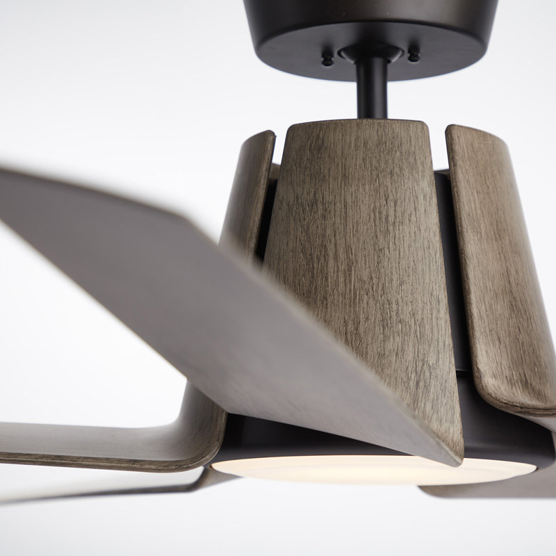 Ventilateur de plafond standard à 5 pales de 28,19 po Akhavi avec chaîne de traction et ensemble d'éclairage inclus
