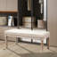 Polyester Blend Upholstered Bench