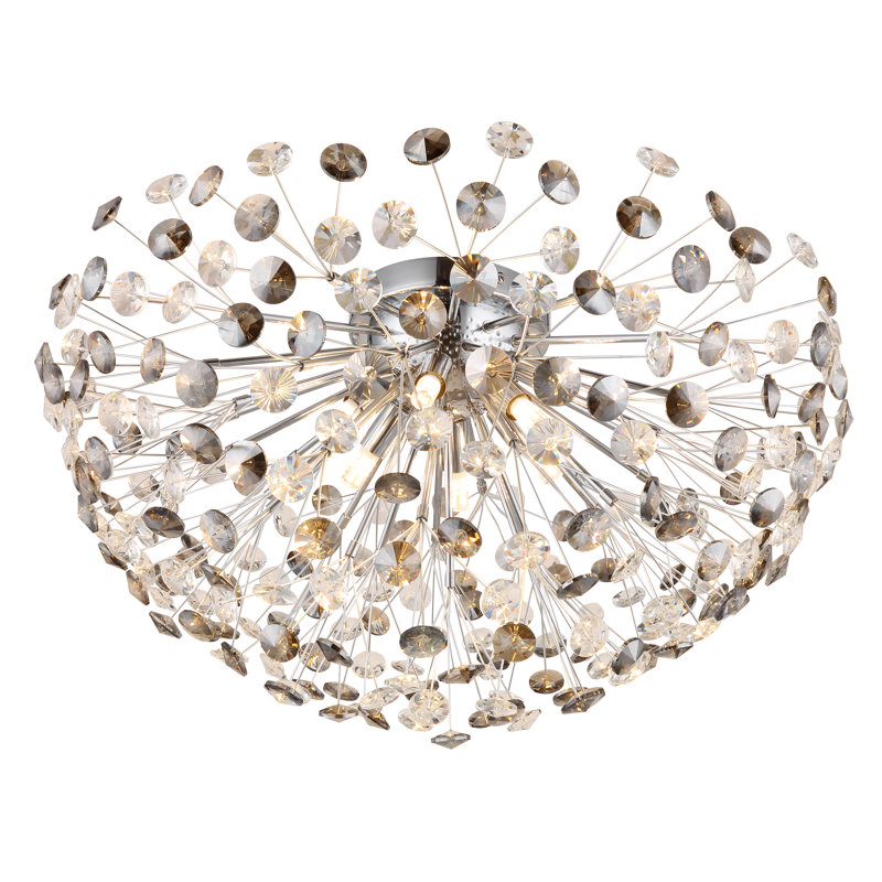 Bercem Flush Mount, Chrome