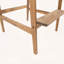 Ensemble de 2 tabourets de bar d'extérieur en bois d'acacia avec dossier à lattes-663635180