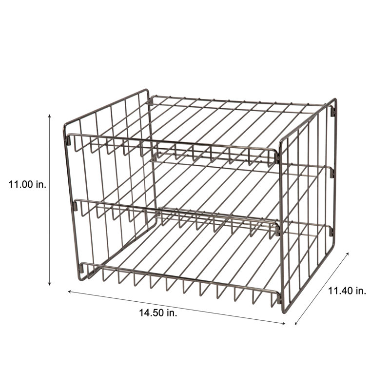 Steel Can Organizer, Onyx