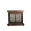 Asian Classic Stained Wood Pivot Window
