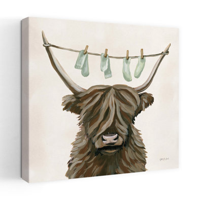 Highland Cow Clothesline Contemporary Art