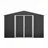  Large Outdoor Metal Storage Shed - Heavy-Duty Frame, Lockable Doors, All-Weather Protection for Backyard Tools & Equipment-123772173-123772175