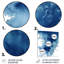 Décoration murale abstraite bleu classique III - Fractales en métal-618764126