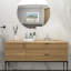 Lavabo de salle de bain rectangulaire encastré en céramique blanc 21 "x 13" avec trop-plein