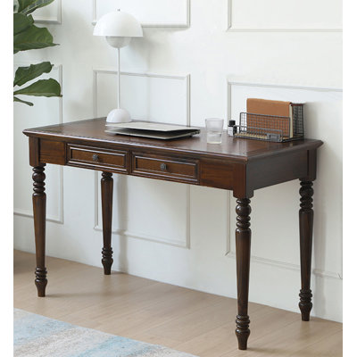 Vintage American Style Writing Desk with Two Drawers