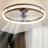 24'' Flush Mount Dimmable Ceiling Fan With LED Lights Bedroom Ceiling Fan-1203582301