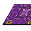 Tapis violet/jaune à motif-334897868