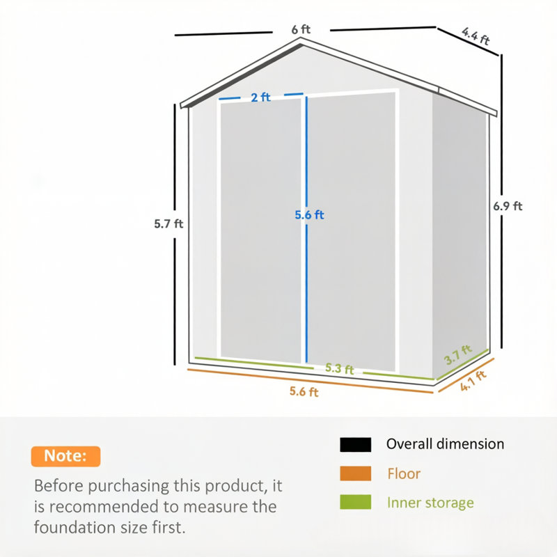 Remises verrouillables avec rangement, polypropylène aluminium, cour de ferme