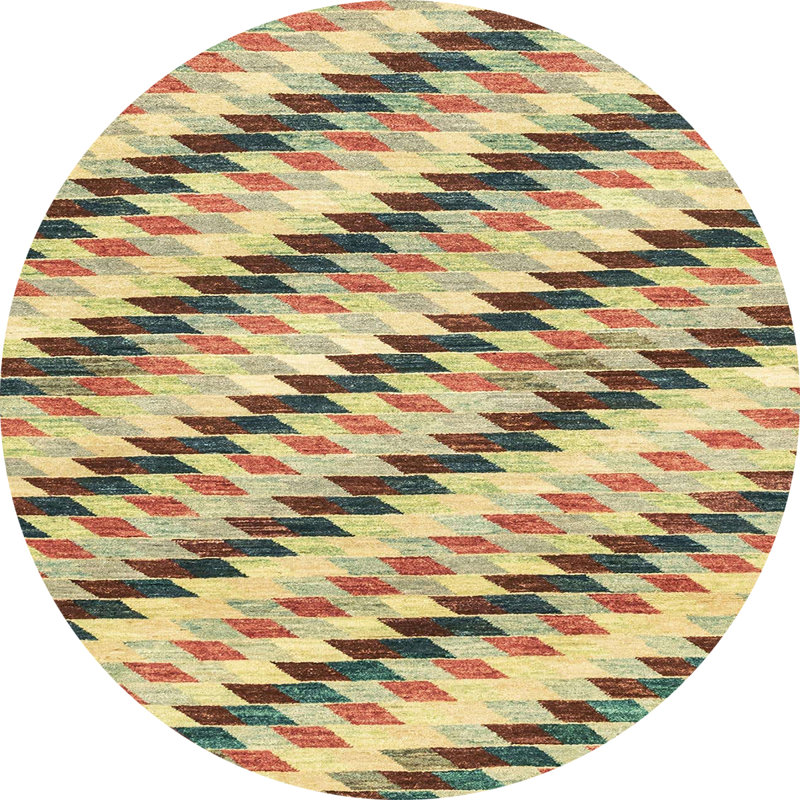 Tapis abstrait moderne 3422, Rond 5 pi