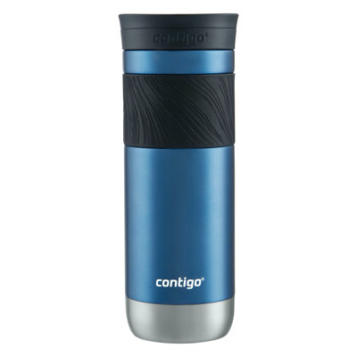 Contigo SNAPSEAL Insulated Stainless Steel Travel Mug with Grip, 20oz., Blue Corn