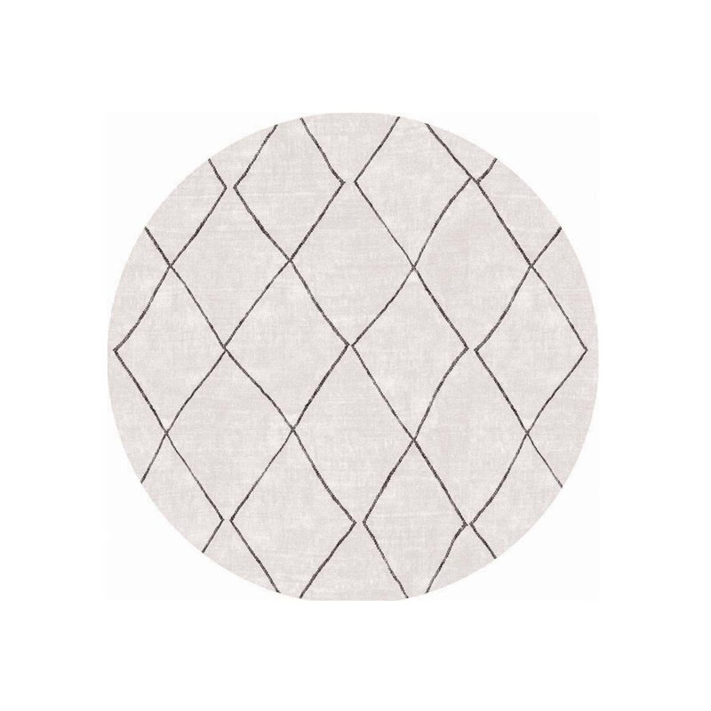 Premium 5 ft Round Carpet, 100% Polyester, 1850 g/m², Pile Height: 0.2 in | Recycled Poly Cotton Underside, Machine Washable at 30°C | Soft, Durable & Eco-Friendly Area Rug for Living Room or Bedroom