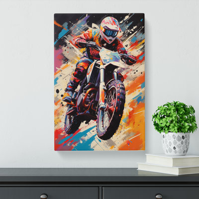 Motorbike Orphism - No Frame Print