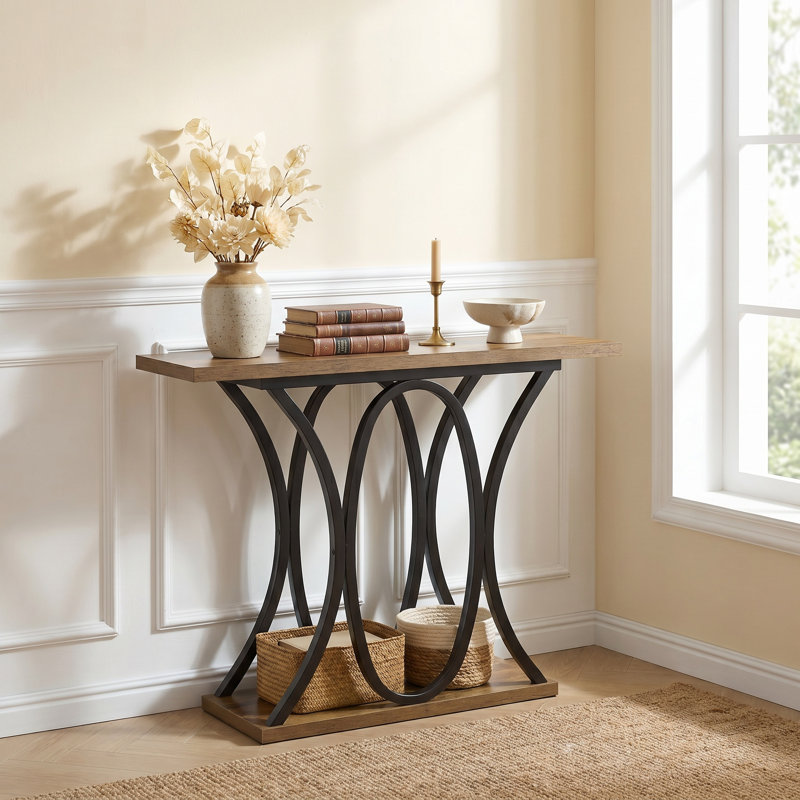 11.61cm Console Table, Brown