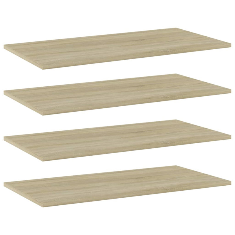 Tablettes flottantes étagères murales, Brun, H 0,6 po x l 31,5 po x P 15,7 po