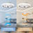 19In. Modern Smart Low Profile Flush Mount Ceiling Fan, Silent DC Motor Reversible Ceiling Fan For Bedroom
