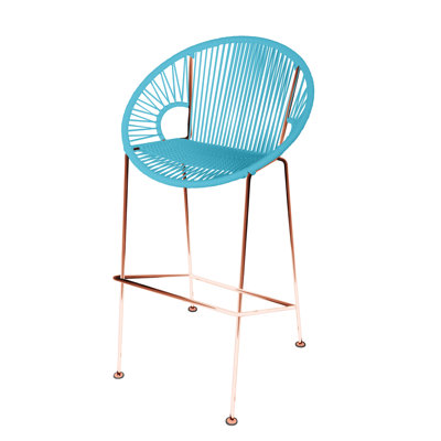 Tabouret à hauteur de comptoir fabriqué à la main Puerto